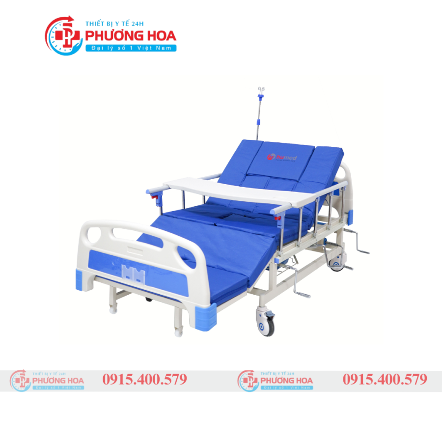 Giường bệnh nhân đa năng 4 tay quay Humed HM-C4